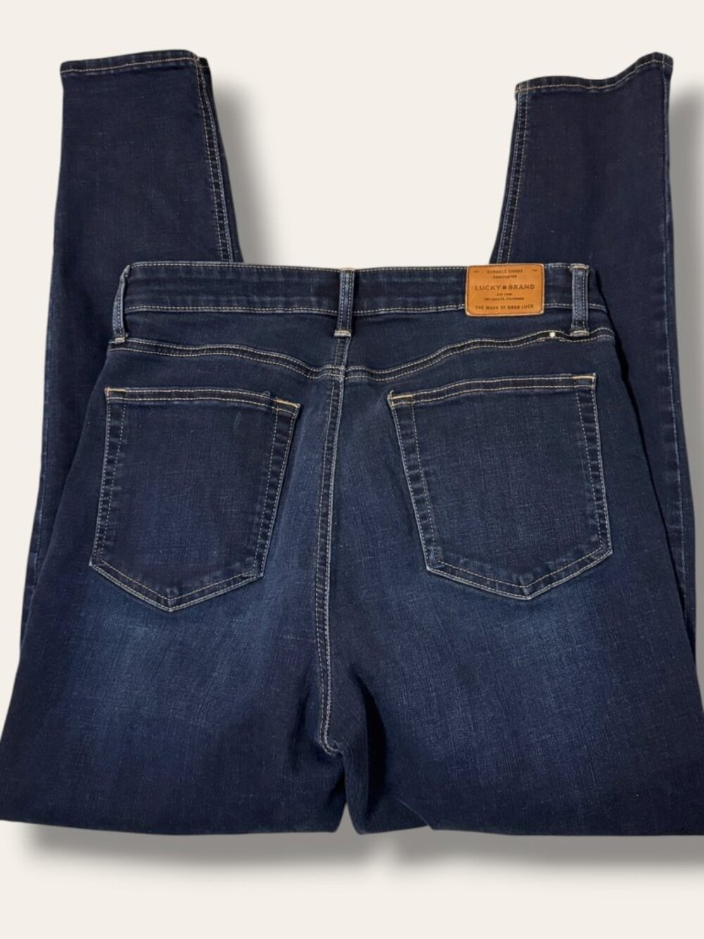 Lucky Brand Jeans Womens 12 Bridgette Skinny Dark Blue Stretch Slim Comfort